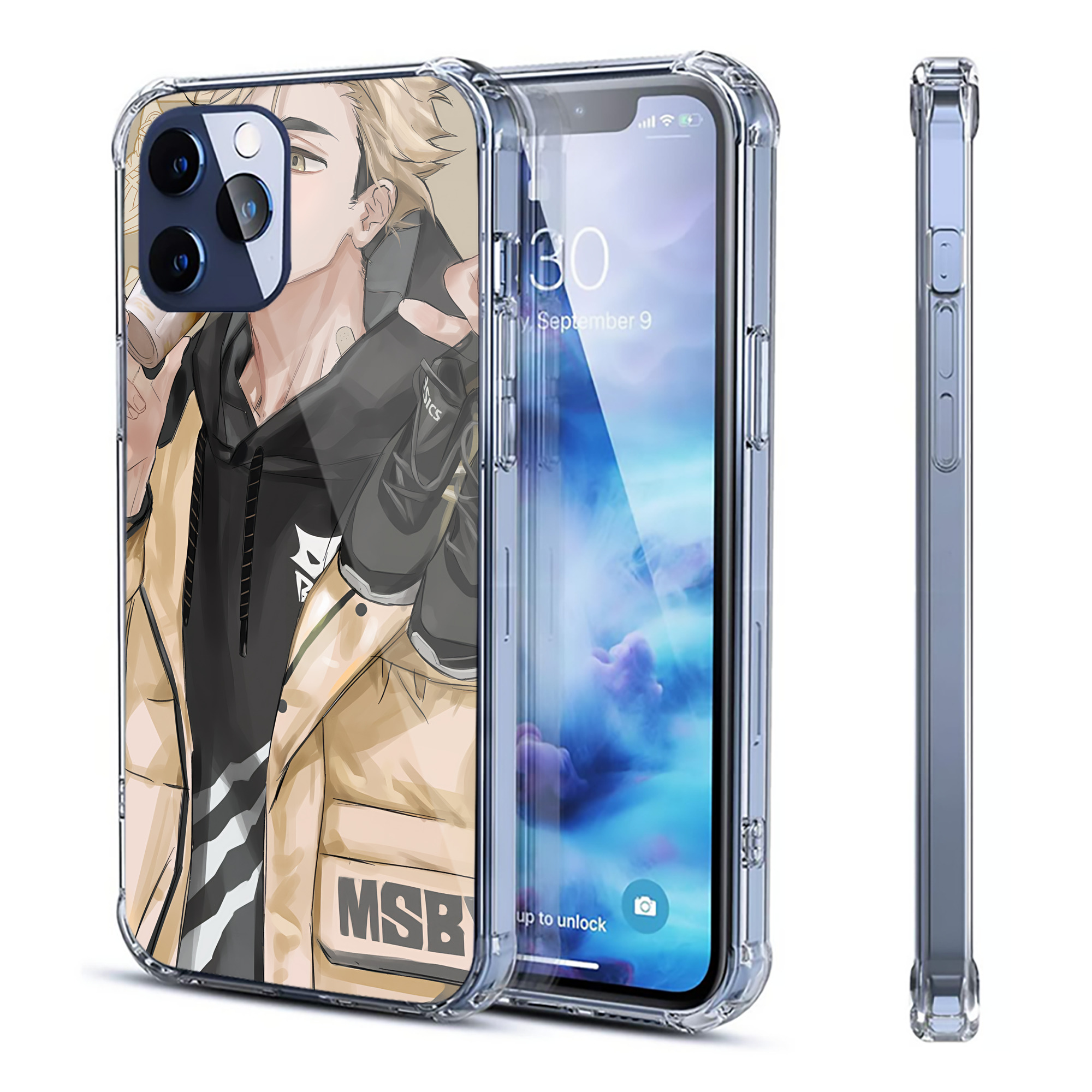（画像用） ハイキュー!! Haikyu!! 【iPhone 12シリーズ対応】透明スマホケース（クリアソフトケース）